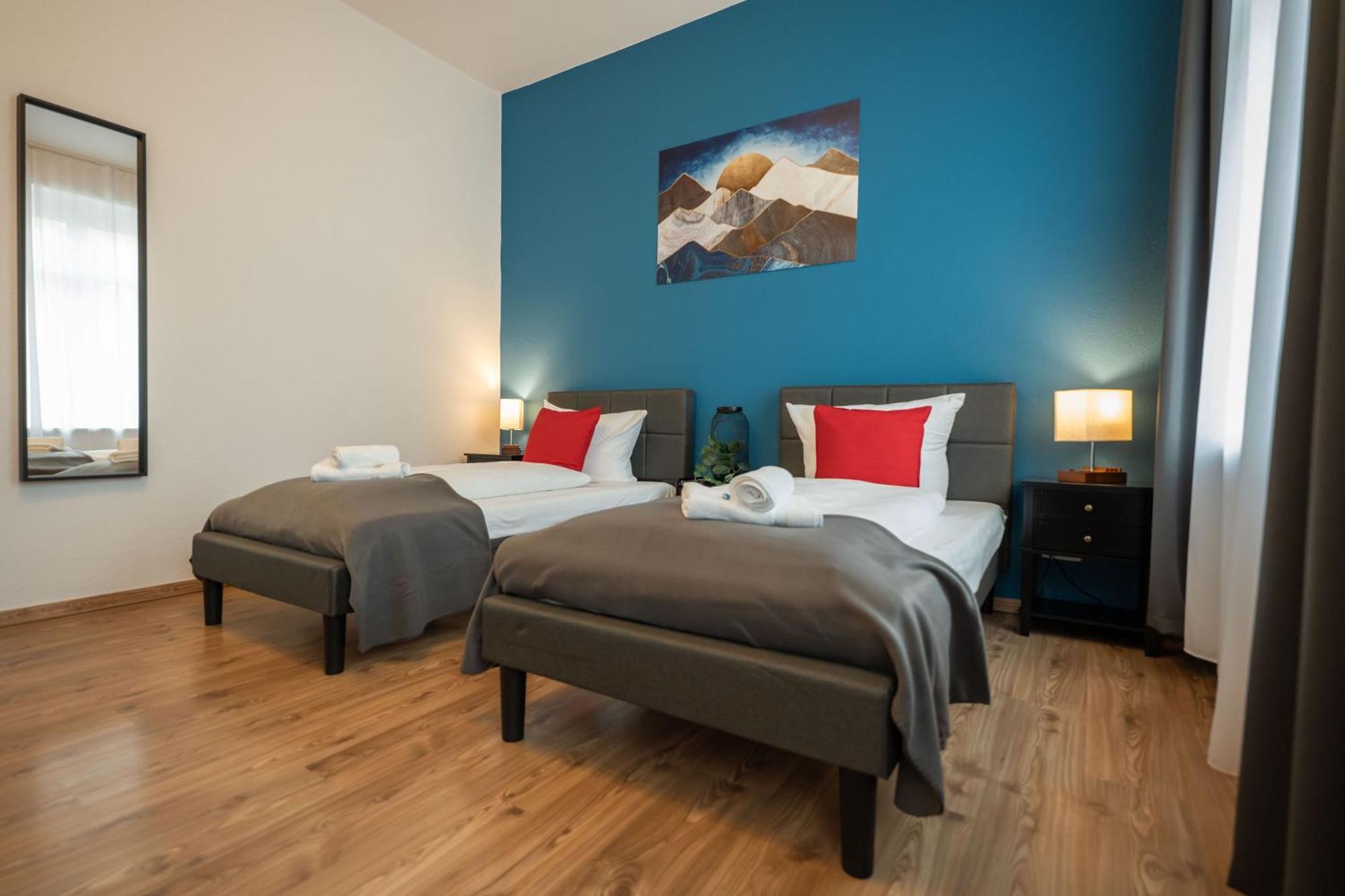 T21 - Apartment Direkt Im Zentrum Mit Parkplatz Chemnitz Esterno foto