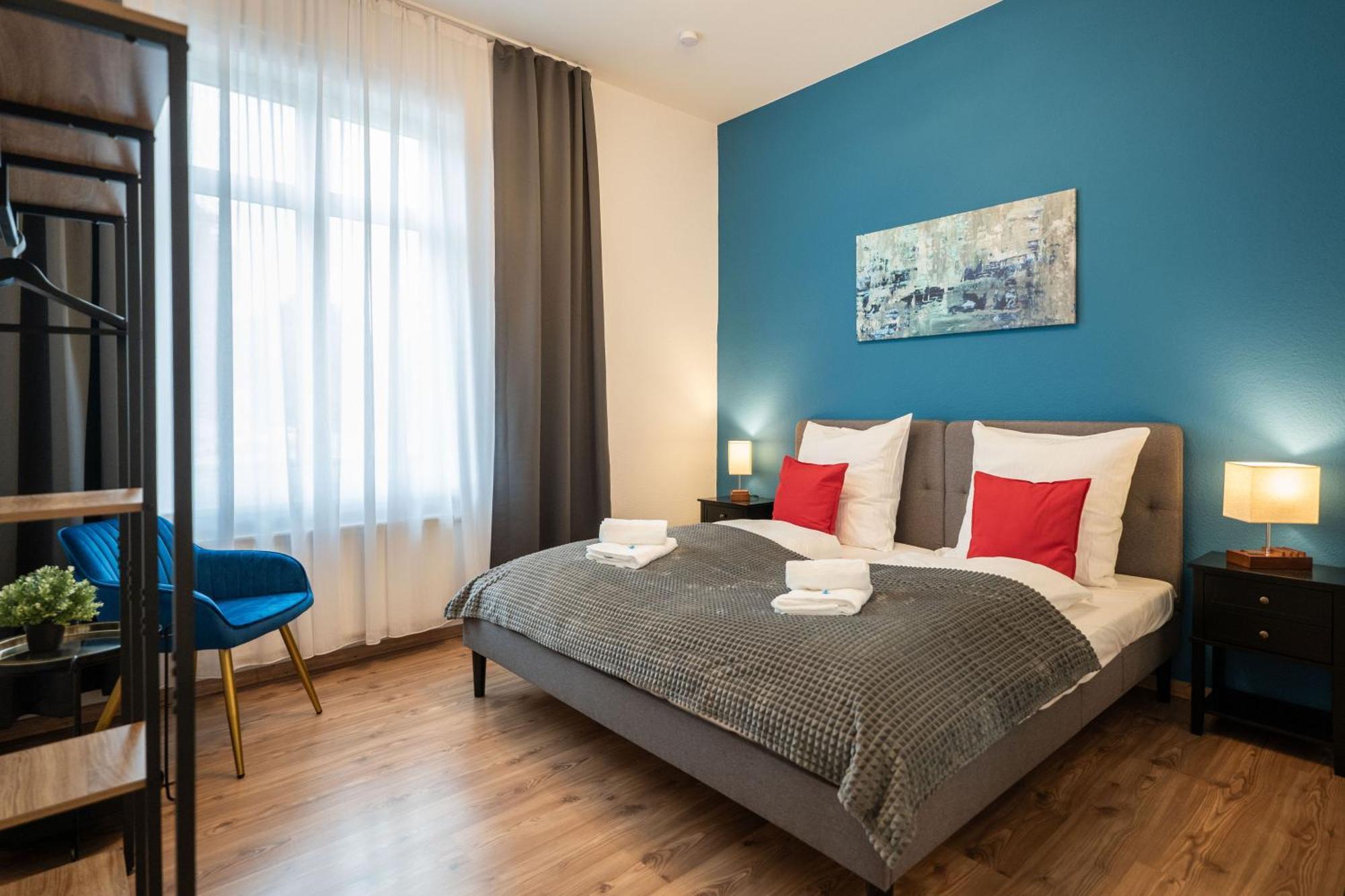 T21 - Apartment Direkt Im Zentrum Mit Parkplatz Chemnitz Esterno foto