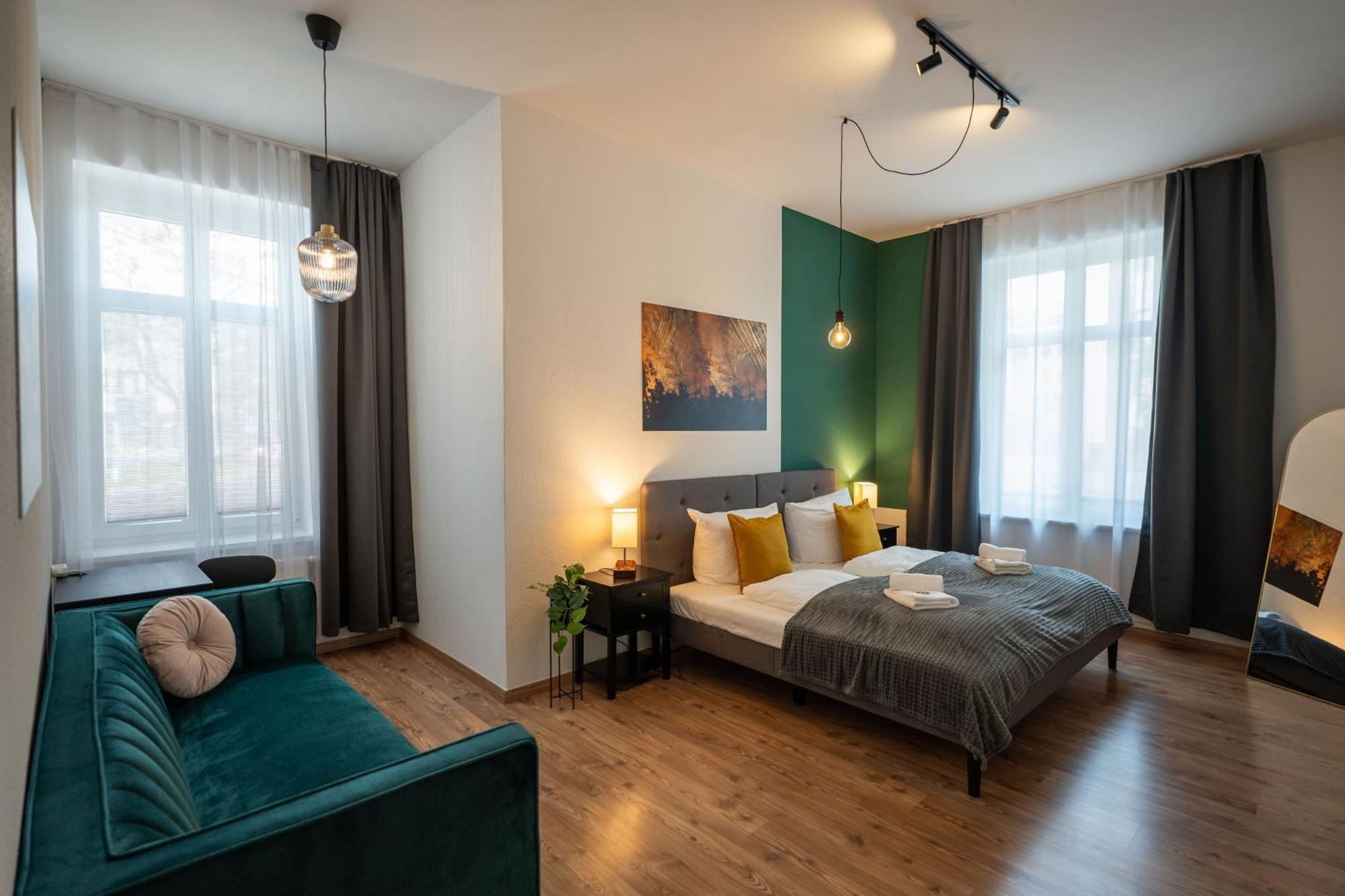 T21 - Apartment Direkt Im Zentrum Mit Parkplatz Chemnitz Esterno foto