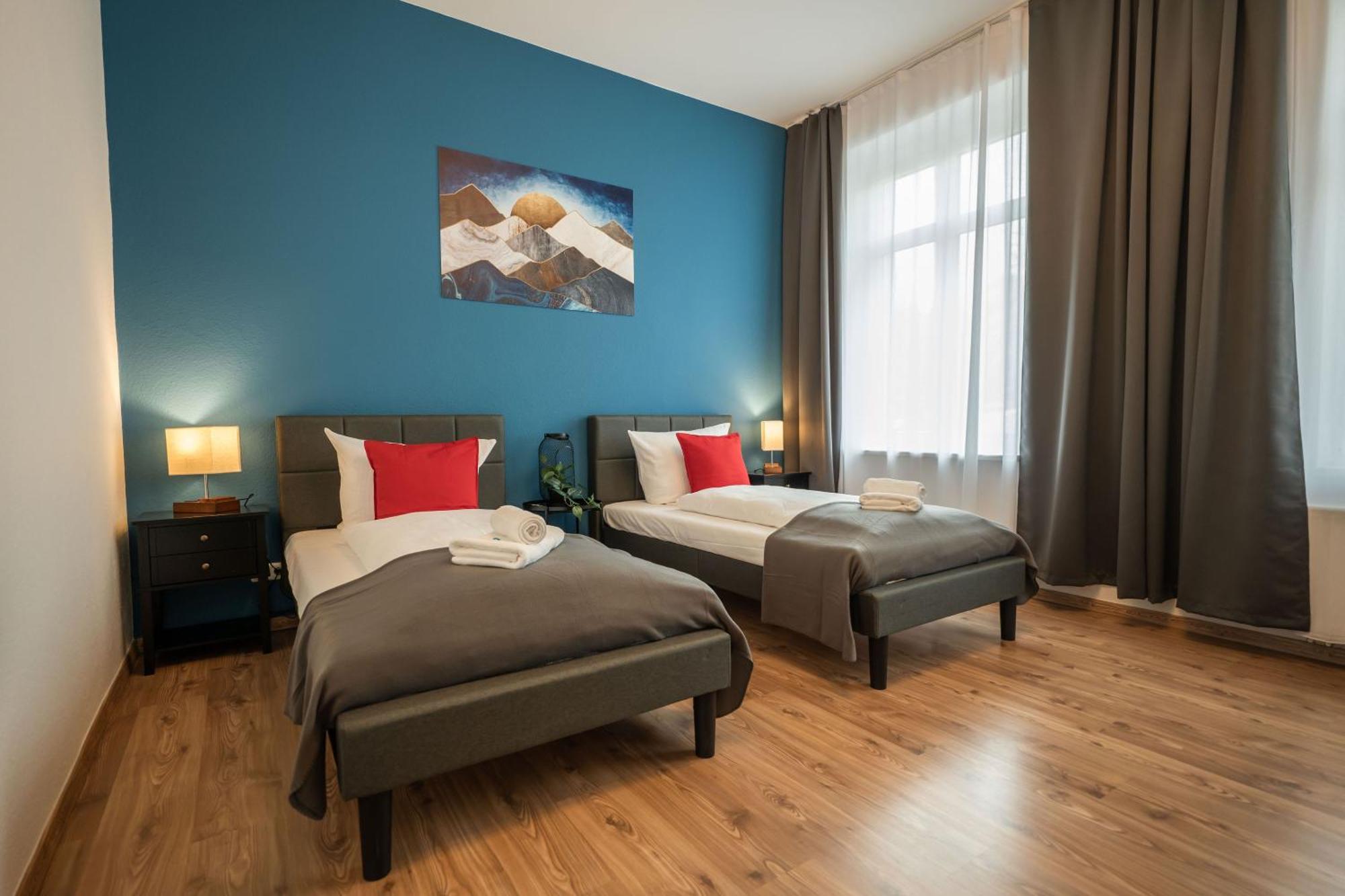 T21 - Apartment Direkt Im Zentrum Mit Parkplatz Chemnitz Esterno foto